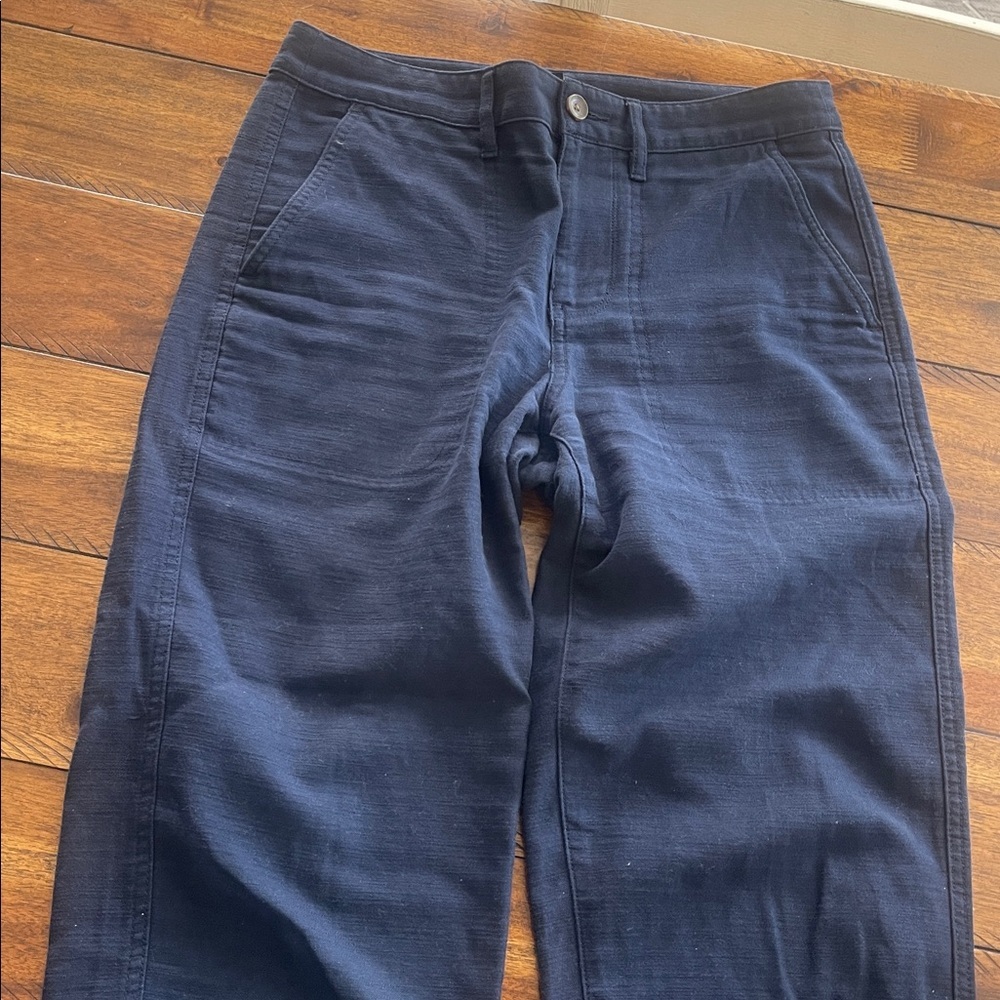 J Crew factory Cotton Camp Pants Green Blue size 28P - Picture 13 of 16